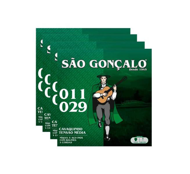 Imagem de Kit 4 Jogos Corda P/ Cavaco Sao Goncalo C/bolinha T.media