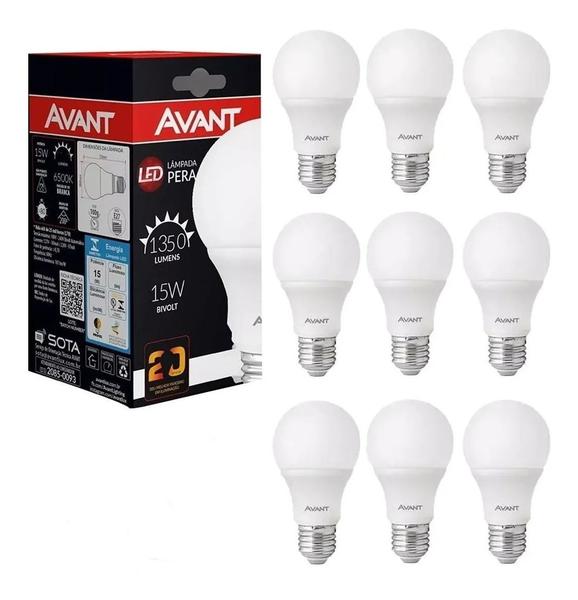 Imagem de Kit 4 Lampada Led Bulbo Pera 15w Branco Frio 6500k E27 Bivolt