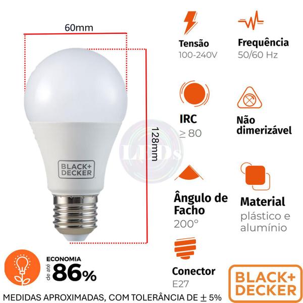 Imagem de Kit 4 Lampada Led Bulbo PERA 17w E27 Branco Neutro 4000K