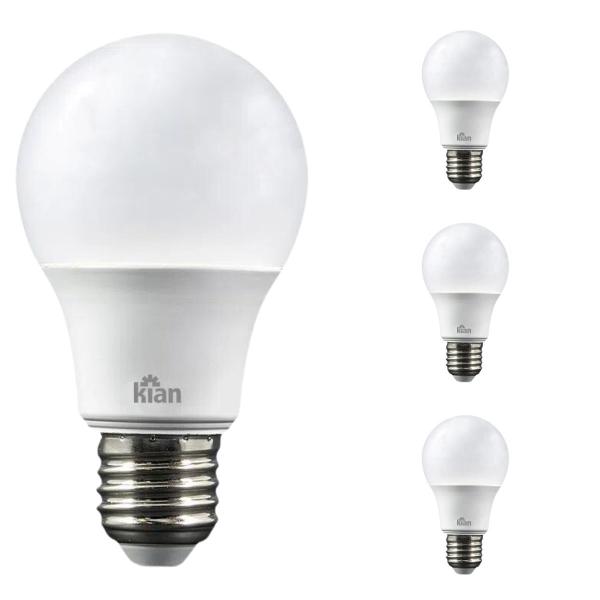 Imagem de Kit 4 Lâmpadas Led 12w Empalux Bulbo E27 Residencial Bivolt 1.018lm Branco Frio 6500K Luz Branca