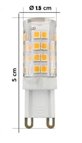 Imagem de Kit 4 Lampadas Led Halopim G9 5w Arandela Lustre Bivolt