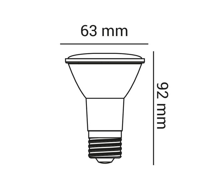 Imagem de Kit 4 Lâmpadas Led Par20 E27 7w 6500k Opus