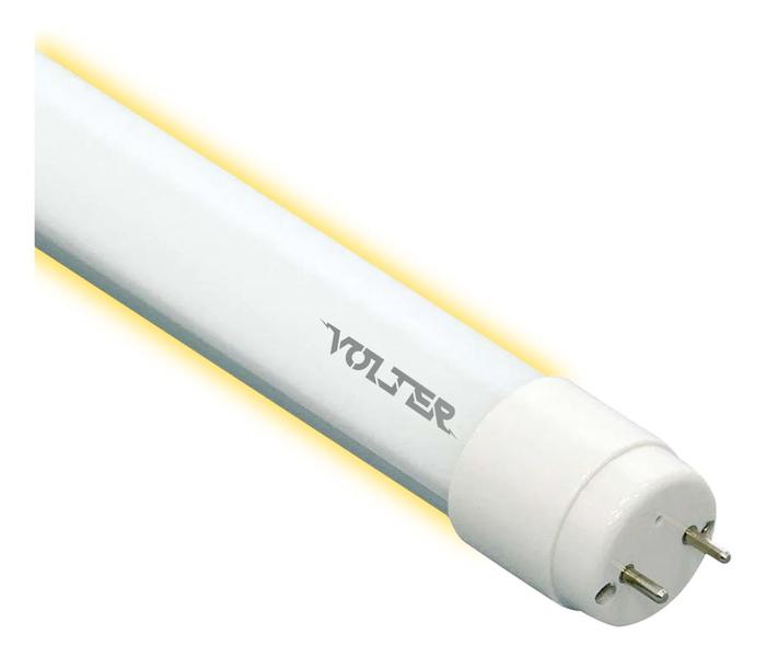 Imagem de Kit 4 Lâmpadas Led Tubular Volter 9w T8 60cm Branco Quente