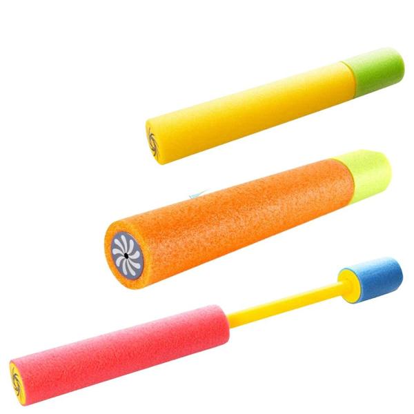 Kit 4 Lança Atira Água Piscina Lançador Brinquedo 40cm - Wellmix Imagem de Kit 4 Lança Atira Água Piscina Lançador Brinquedo 40cm