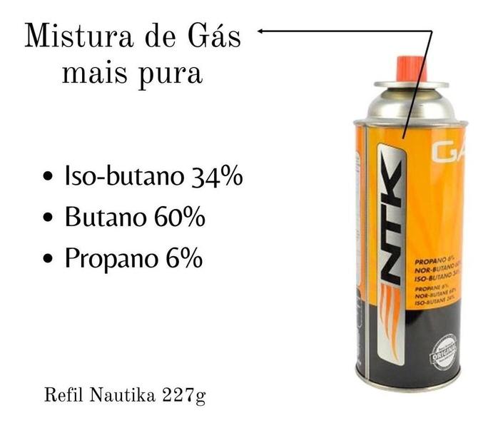 Imagem de Kit 4 Latas Refil Gás Maçarico Fogão Isqueiro Campgás Nautika