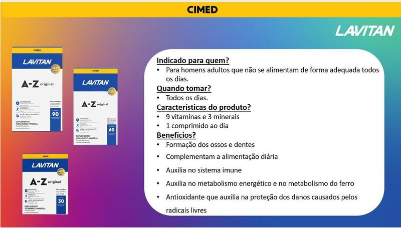 Imagem de KIT 4 Lavitan A-Z Original com 4X60 Comprimidos