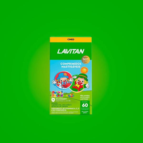 Imagem de Kit 4 Lavitan Patati Patata Vitamina Infantil Sabor Mix de Sabores Cimed c/60 Comprimidos