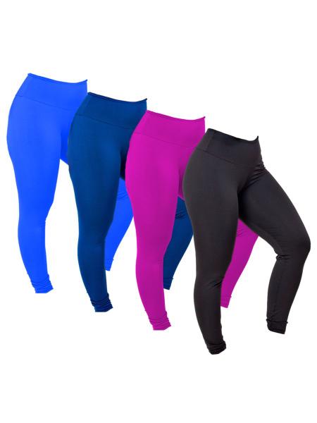 Imagem de Kit 4 Legging Suplex Feminina Basic  MAG853