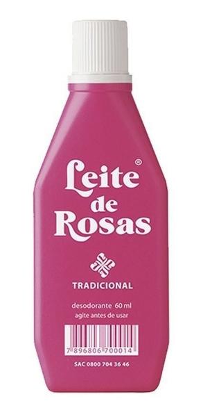 Imagem de Kit 4 Leite de rosas desodorante + proteção para seu corpo indicado para a limpeza da pele 60ml