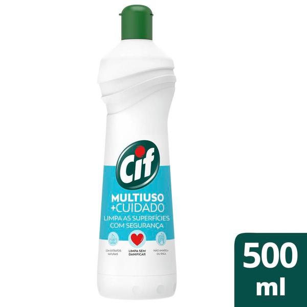 Imagem de Kit 4 Limpadores Multiuso Cif +Cuidado 500ml