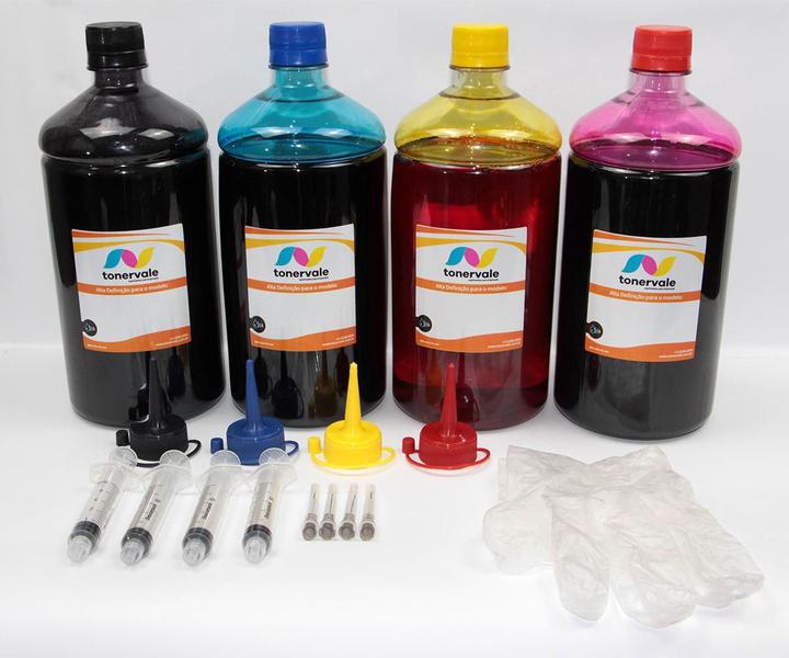 Imagem de Kit 4 Litros De Tinta Para Epson L200 L220 L210 T664 Linha Prime