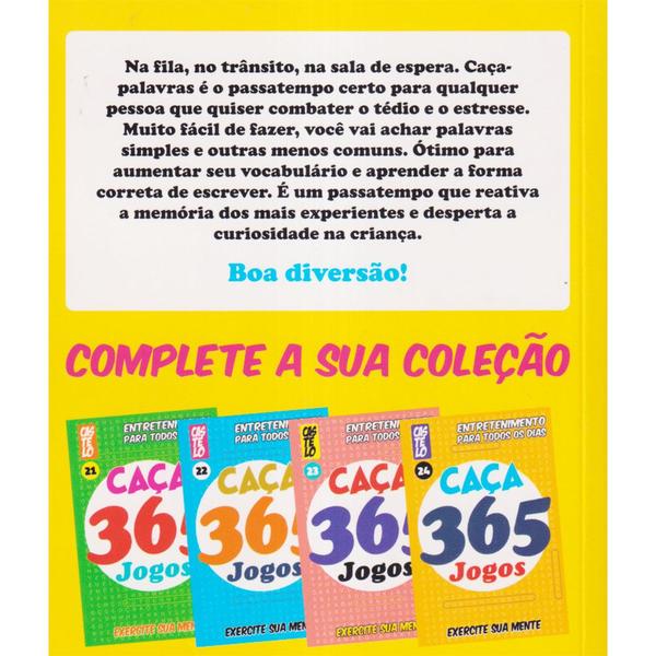 Imagem de Kit 4 Livros 365 Caça Palavras, Maio 2024, Set 6, Livro 21, 22, 23 E 24: 1.460 Jogos Com Letra Normal