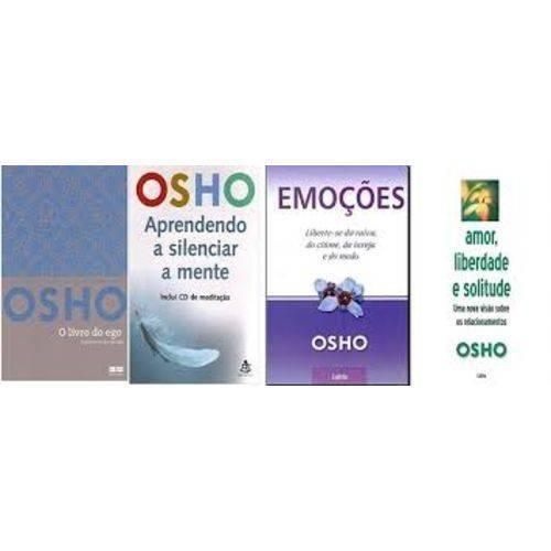 Imagem de Kit 4 Livros Osho Ego Emoçoes Aprender Silenciar A Mente