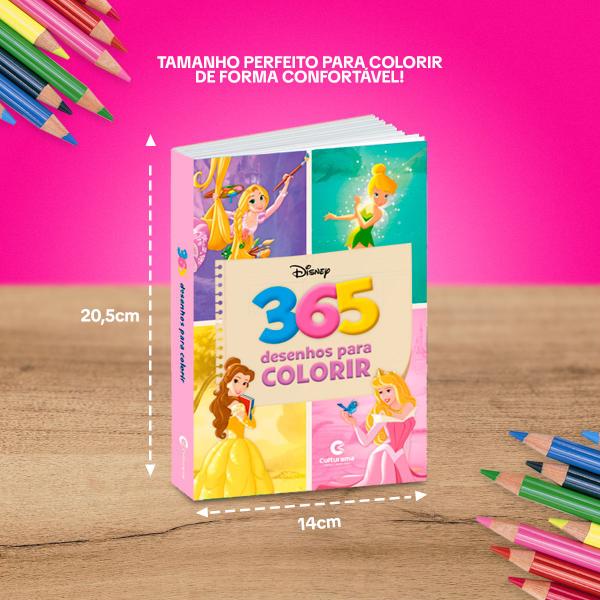 Imagem de Kit 4 Livros Para Pintar Colorir Desenhar Disney Princesas Frozen BabyShark e Minnie Mouse Diversão 36 Desenhos