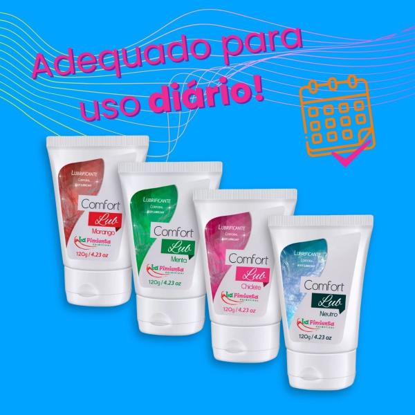 Imagem de KIT 4 Lubrificante Íntimo Comfort 120g Base Água Corporal