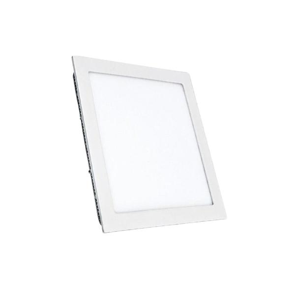 Imagem de Kit 4 Luminária Painel Plafon 25w Led Quadrado Redondo Embutir