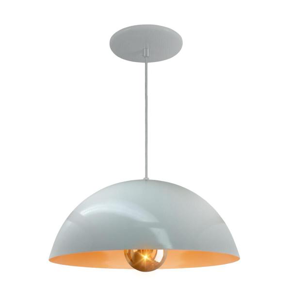 Kit 4 Luminária Pendente Meia Lua 40cm Com Interior Laranja Fiação 110/220v - Luminárias Navarro Imagem de Kit 4 Luminária Pendente Meia Lua 40cm Com Interior Laranja Fiação 110/220v