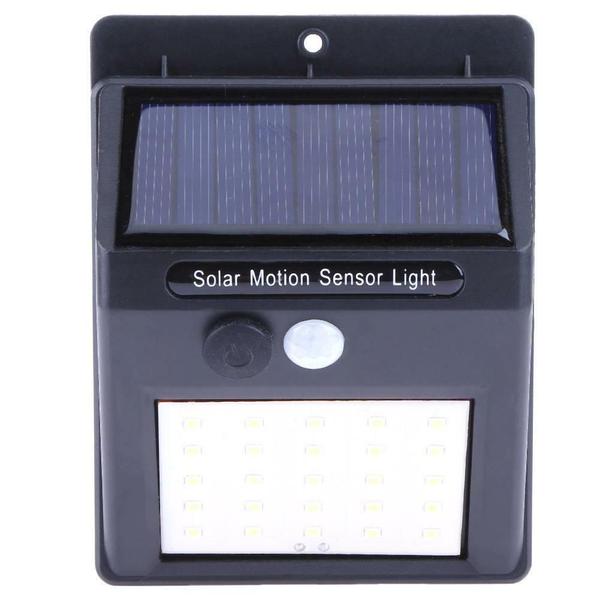 Imagem de Kit 4 Luminária Solar 25 Leds Sensor de Presença movimento acendimento automático GT511 - Lorben