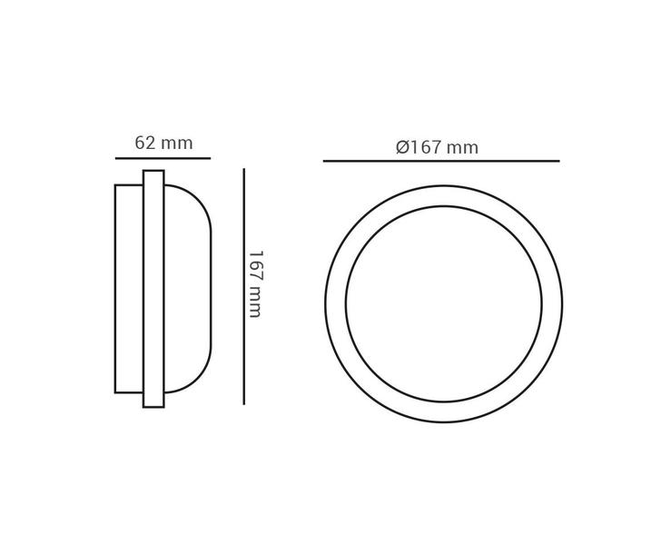 Imagem de Kit 4 Luminárias Redonda Led Branca 15W 6000k Bivolt Ip65