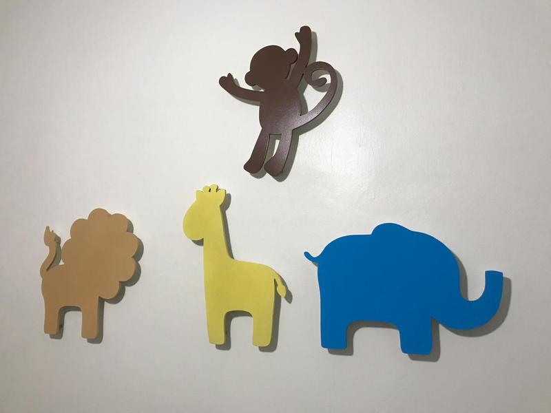 Imagem de Kit 4 Luminosos Decorativos Zafari Animais Kids