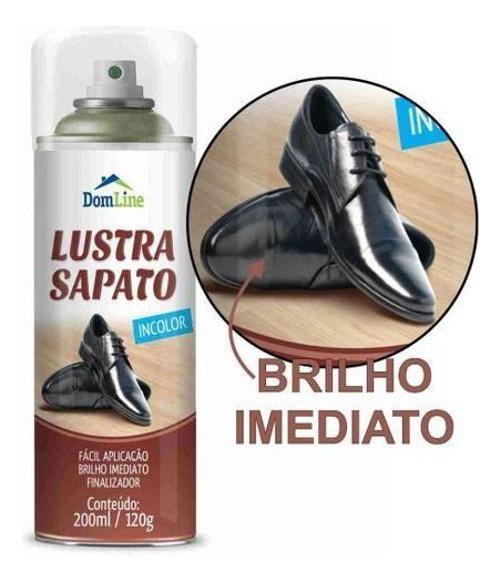 Kit 4 Lustra Sapato Incolor Domline Spray 200Ml Imagem de Kit 4 Lustra Sapato Incolor Domline Spray 200Ml