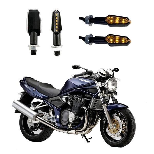 Imagem de KIT 4 Luz Seta Esportiva Pisca de Led Modelo P29 Para Moto BANDIT 1200 Ano 2004 2005 2006 2007 2008 2009