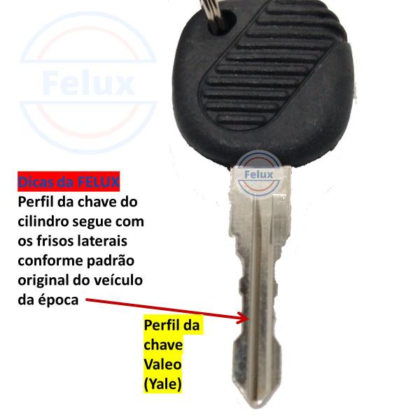 Imagem de Kit 4 Maçanetas Externa c/Chave Valeo Gol Special 4 Portas