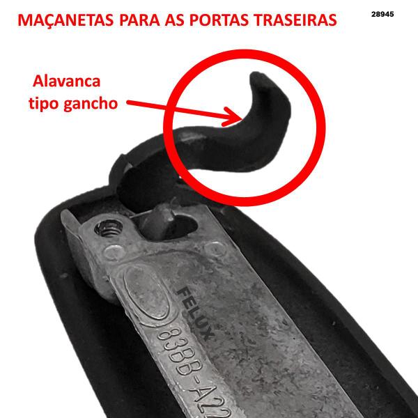 Imagem de Kit 4 maçanetas Externa Fiesta Street Sedan 00-02 metal