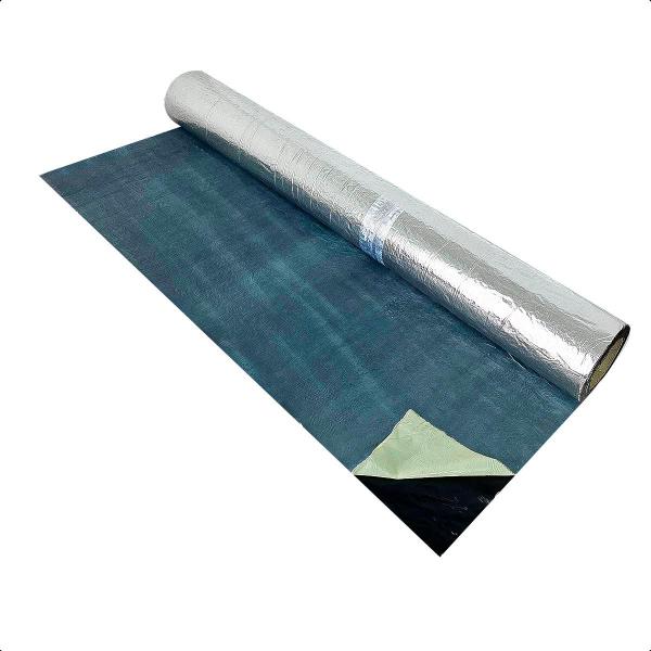 Imagem de kit 4 Manta Asfáltica Aluminizada Telhado Calha  90 cm 10m