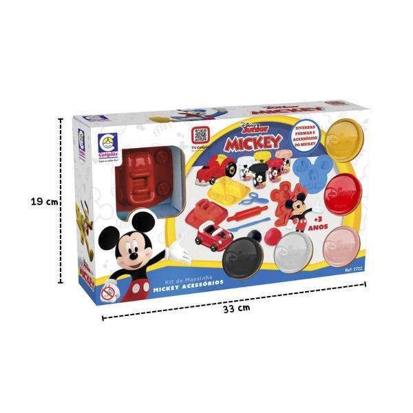 Imagem de Kit 4 Massinhas Com Acessórios Mickey Disney - Cotiplás