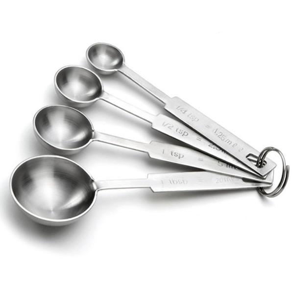 Imagem de Kit 4 Medidor Culinário Colher Aço Inox Chef Cozinha Medir