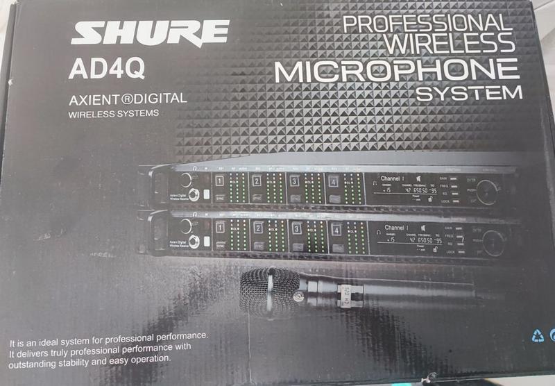 Imagem de Kit 4 microfones ksm11 Shure Ad4d Axient Digital Receptor Original