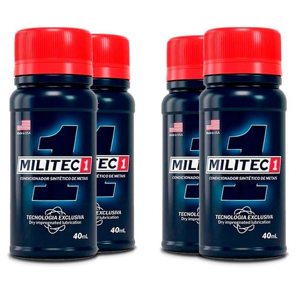 Imagem de Kit 4 Militec Redutor De Atrito Lubrificação Permanente