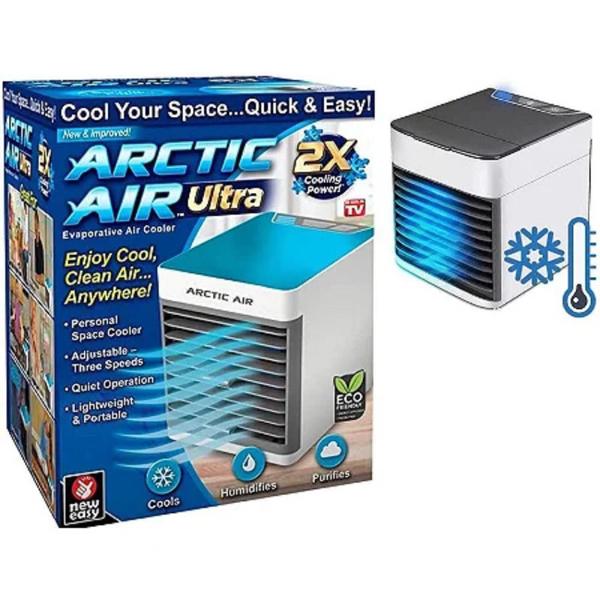 Imagem de Kit 4 Mini Ar Portátil com refil p/gelo Arctic Air