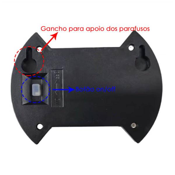 Imagem de Kit 4 Mini Luminária Led Arandela Recarregável Solar Parede Externa Spot Balizador Sensor Luminosidade