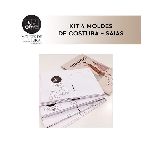 Imagem de Kit 4 moldes de costura saias - Marlene Mukai