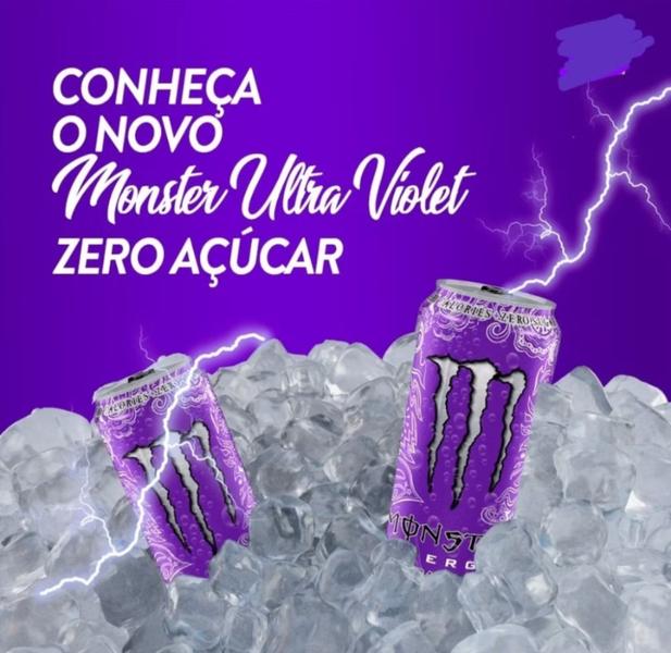 Imagem de Kit 4 Monster Energy Ultra Violet 473ml