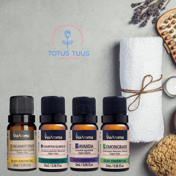 Kit 4 Óleo Essencial 100% Puro Via Aroma Relax Imagem de Kit 4 Óleo Essencial 100% Puro Via Aroma Relax