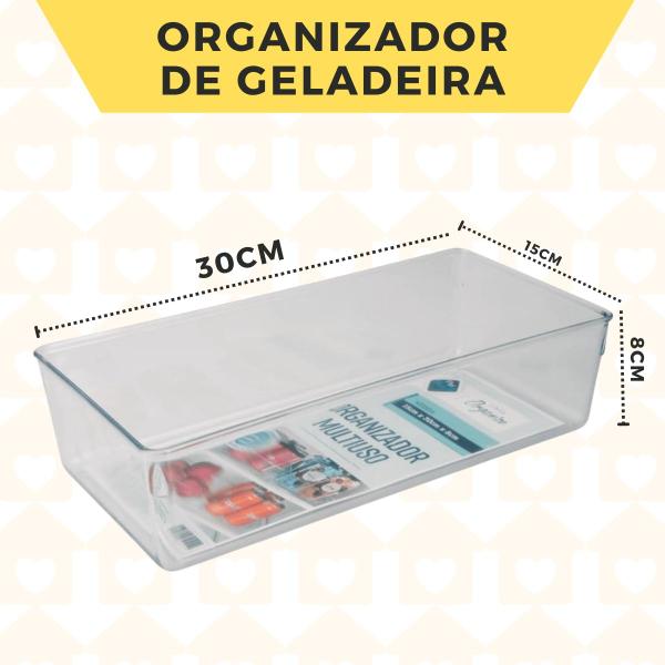 Imagem de Kit 4 Organizadores Multiuso Empilhável Grande Porta Acessorios