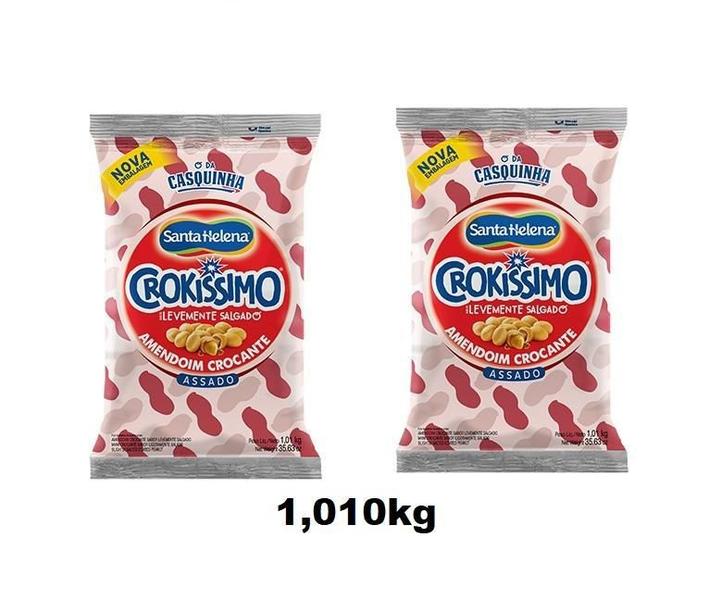 Kit 4 Pacotes Amendoim Crocante Salgado Crokissimo 1,01Kg. - Santa Helena Imagem de Kit 4 Pacotes Amendoim Crocante Salgado Crokissimo 1,01Kg.