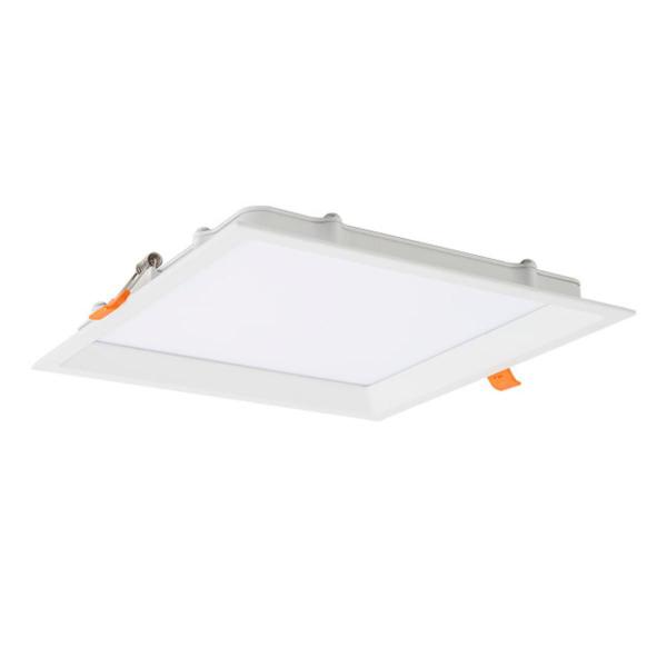 Imagem de Kit 4 Painel Led 18w Plafon Recuado Embutir Sala Quarto Cozinha Teto Quadrado Taschibra