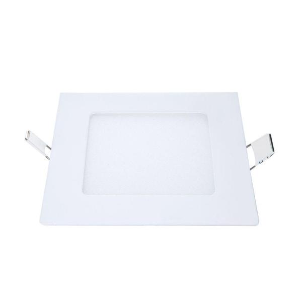 Imagem de Kit 4 Painel LED Plafon Embutir 6W Quadrado Branco Frio