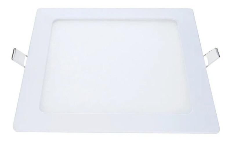 Imagem de Kit 4 Painel Plafon Quadrado Embutir 12w Branco Neutro 4000k