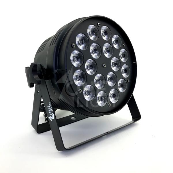 Imagem de Kit 4 par led 18x15w 5in 1 rgbwa slim indoor one light