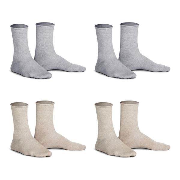 Imagem de Kit 4 Pares de Meias Lupo Masculina Sem Punho 01275-104