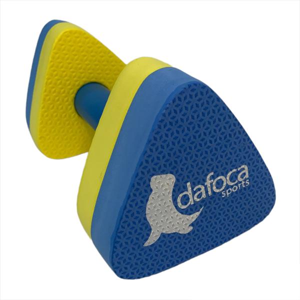 Imagem de Kit 4 Pares Halteres Aquáticos em EVA P 1-2kg e M 2-3kg Azul/Amarelo Dafoca Sports