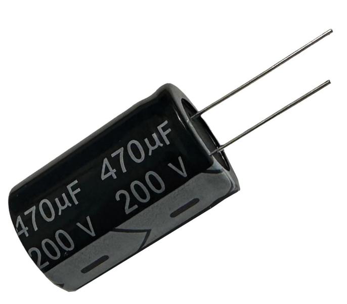 Imagem de Kit 4 pçs - capacitor eletrolitico 470x200v - 470uf x 200v