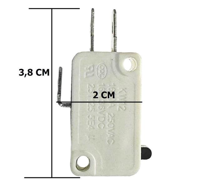 Imagem de Kit 4 pçs - chave micro switch microondas - 16a 3 terminais