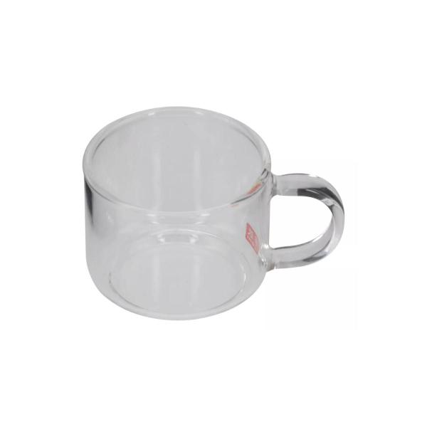 Imagem de Kit 4 Pçs Jogo Xicaras Com Alça Borosilicato 150ml Café Linha Premium Transparente