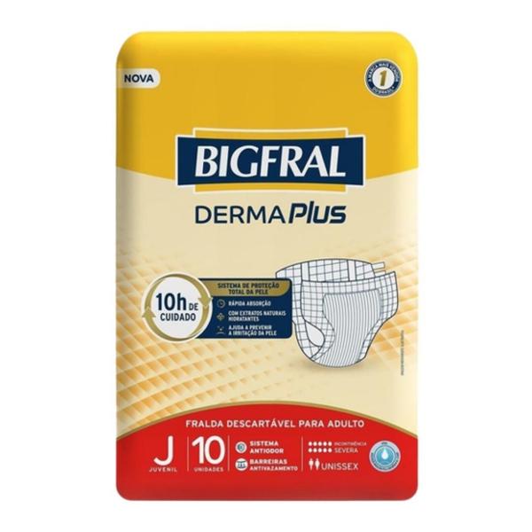 Imagem de Kit 4 Pct Bigfral Derma Plus Juvenil C 10 Un De 20Kg A 33Kg